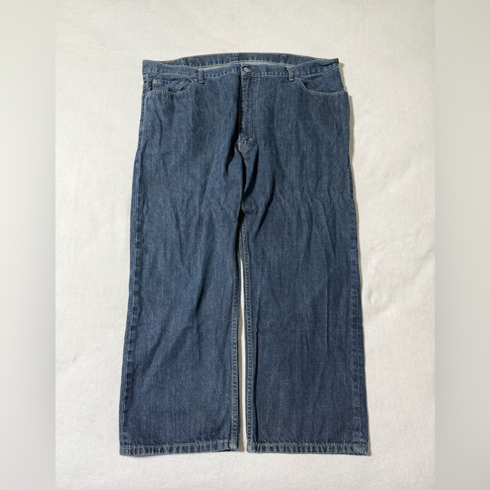 Levis 559 Jeans Mens 44x28 Blue‎ Relaxed Straight Mid Rise Medium Wash